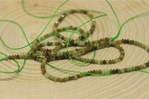 Yeşil Lal (granat) (garnet) Taşı Rondela Dizi 2mm