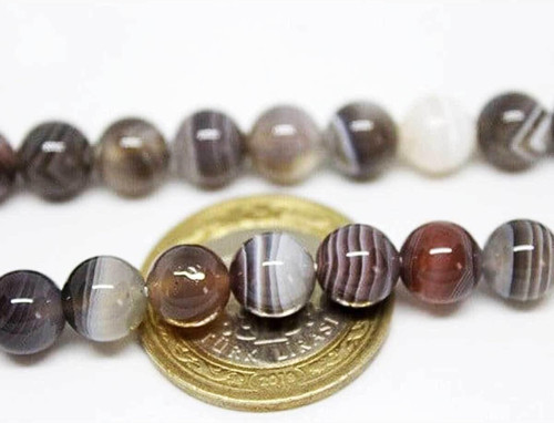 Botswana Akik Taşı 8mm/3 Adet