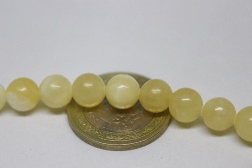 Kalsit Taşı Yarım Dizi 8mm (18cm Uzunluğundadır)
