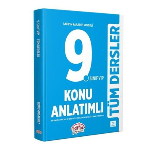 Editör 9.Sınıf Tüm Dersler Konu Anlatımlı