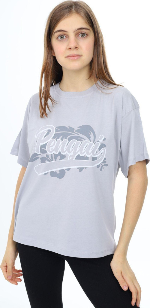 Angelos Gırls Kız Çocuk Yazı Baskılı T-Shirt 9-14 Yaş Lx001