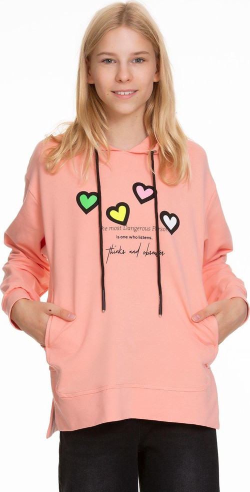 Angelos Gırls Kız Çocuk Kalp Baskılı Sweatshirt Hoodie Px161.2