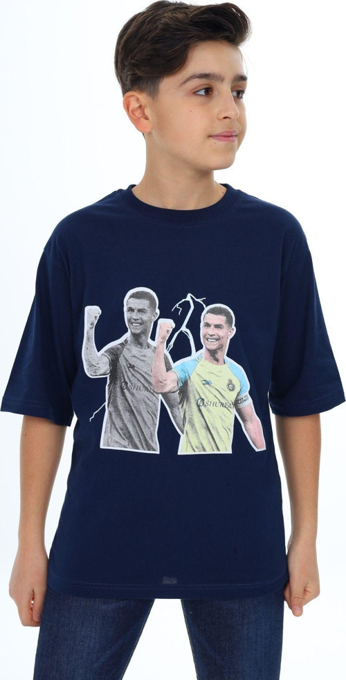 Angelos Gırls Erkek Çocuk Fotoğraf Baskılı T-Shirt 9-14 Yaş Lx7096
