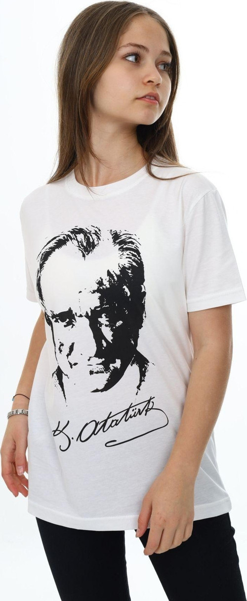 Angelos Gırls Kız Çocuk Atatürk Baskılı T-Shirt Px000
