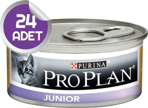 Junior Tavuk Etli Yavru Kedi Konservesi 24 adet X 85 gr