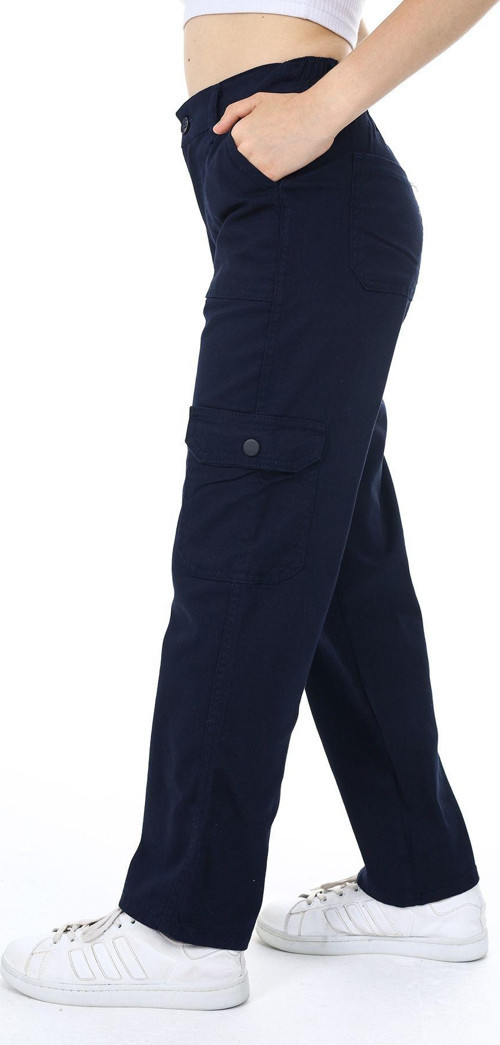Angelos Gırls Kız Çocuk Kargo Cepli Gabardin Pantolon 9-14 Yaş Lx257