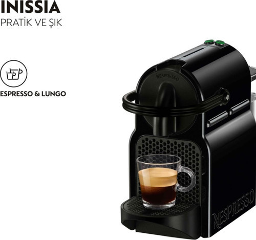 Inissia D40 Black Espresso Makinesi