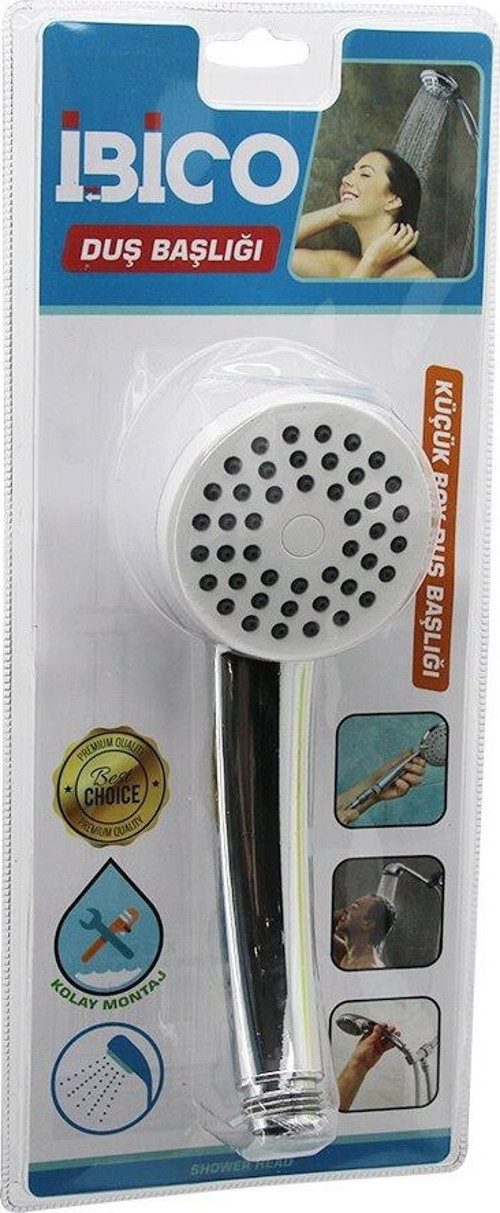 KÜÇÜK BOY YUVARLAK - BOMBELİ=6.7CM DUŞ BAŞLIK VAKUMLU KROM GÖVDE - BEYAZ ZEMİN - SİYAH İĞNE SAP:11.5CM (5060)