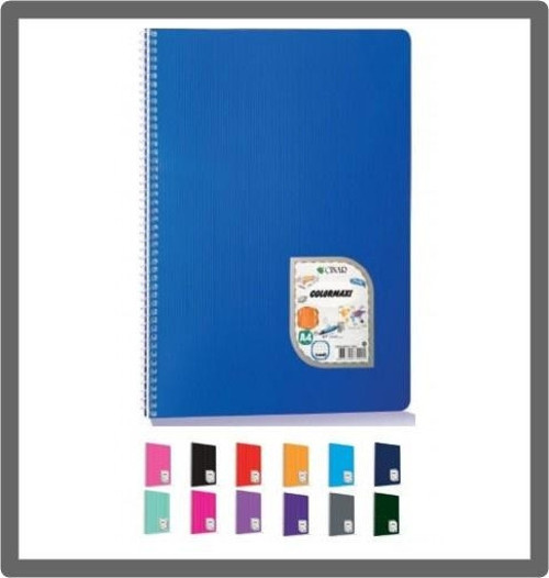 Colormaxi 96 Yaprak Kareli A4 Defter Pp Spiralli