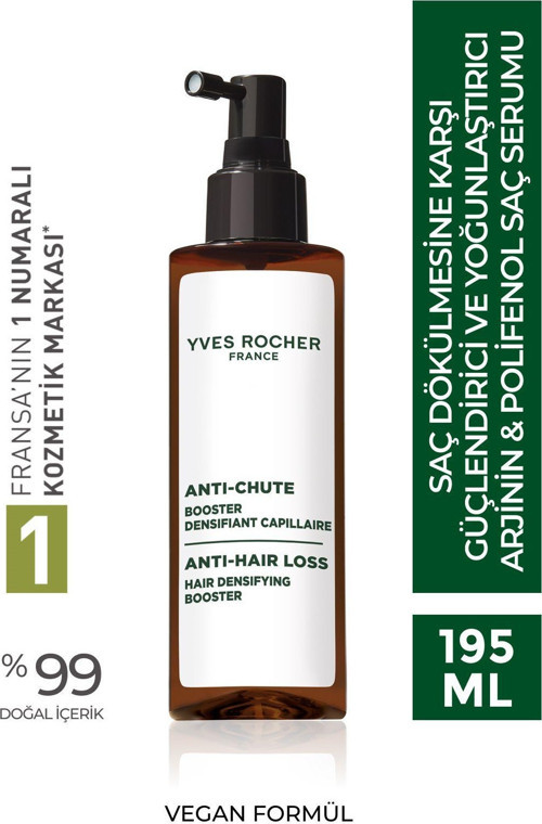 Yoğunlaştırıcı Arjinin Polifenol Saç Serumu-Saç Dökülmesine Karşı/Anti-Chute-Vegan-195Ml