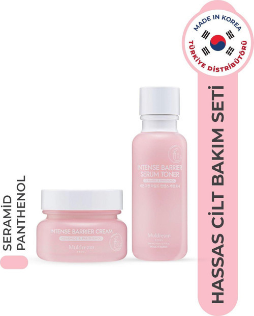 Hassas Ciltler Için Yatıştırıcı, Nemlendirici, S.O.S Bakım Seti - Bariyer Onarıcı Krem & Serum Tonik