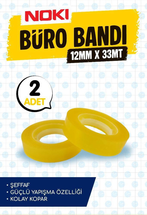 Büro Bandı 12x33 Mm Bant Selefon Bant 2 adet-T1463