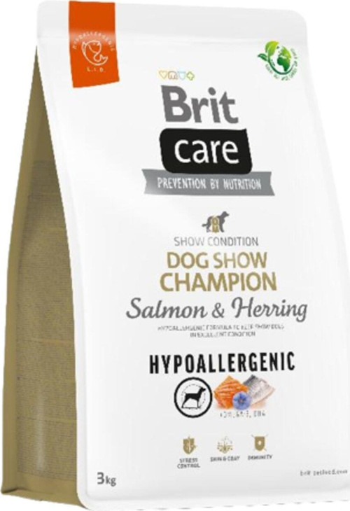Hypoallergenic Dog Show Champion Somonlu Ringa Balıklı Yetişkin Köpek Maması 3 Kg