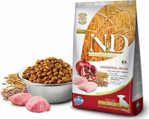 Düşük Tahıllı Tavuklu Narlı Küçük Irk Yavru Köpek Maması 7 Kg