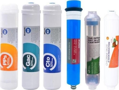 Kapalı Kasa Su Arıtma Cihazı 6 Lı Inline Filtresi Seti 6 Aşamalı Lg & Kuno Membran