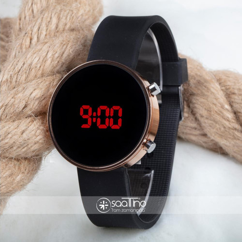 Dijital Led Watch Bakır Silikon Kordon Unisex Kol Saat ST-303483