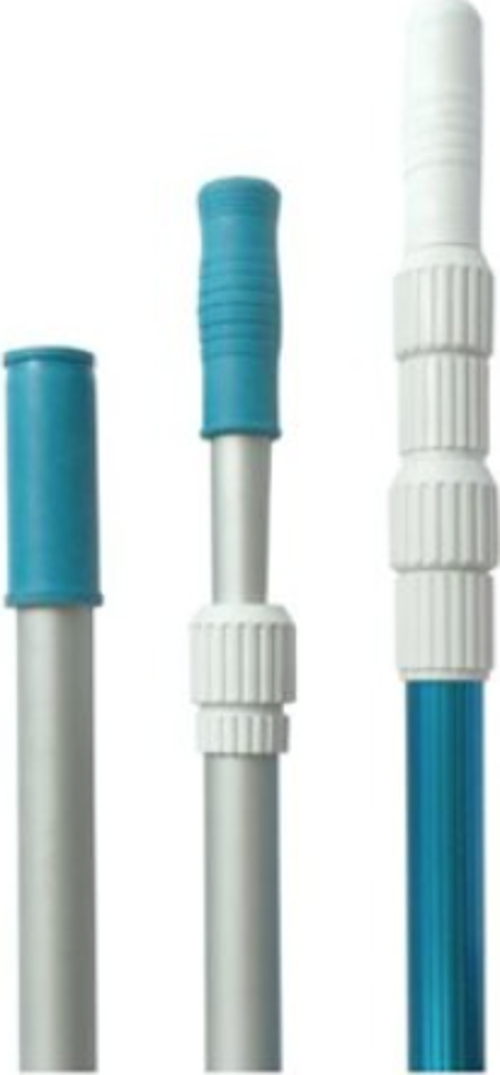 Gemaş Havuz Temizlik Teleskobik Süpürge-Kepçe-Fırça Sapı 2 x 2,4 m-Telescopic Cleaner Poles-ToptancıyızBiz