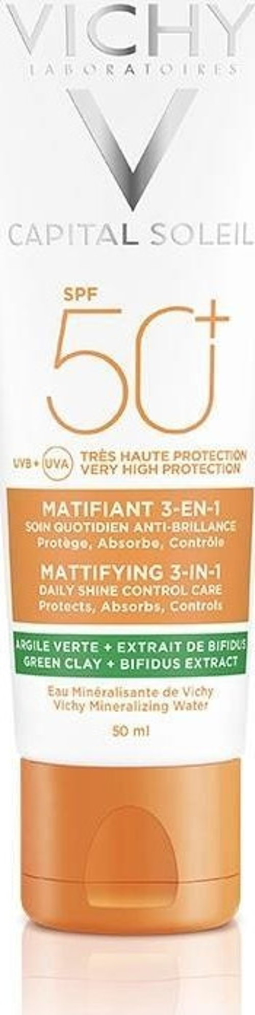 Capital Soleil SPF 50+ Matlaştırıcı Yüz Güneş Kremi 50 ml