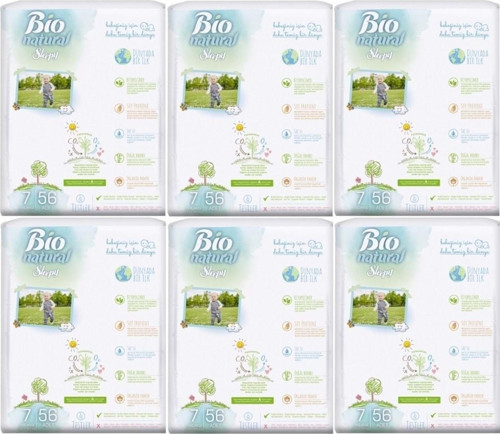 Bebek Bezi Bio Natural Beden:7 (20-30kg) Xx Large 336 Adet (4 Lü Jumbo Pk Serisi) (6pk*56)