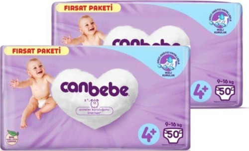 Bebek Bezi 4 Beden 2*50=100 Adet