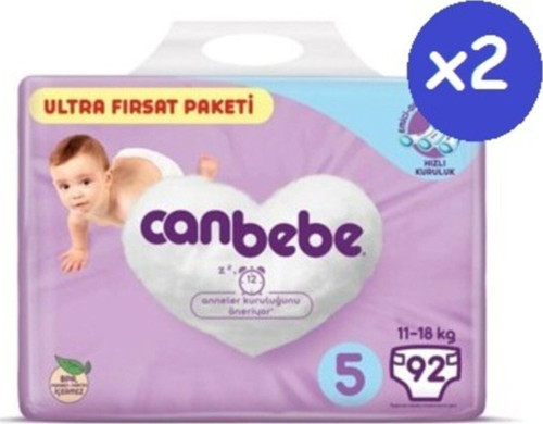 Bebek Bezi 5 Beden 92x2 Adet 11-18 Kg