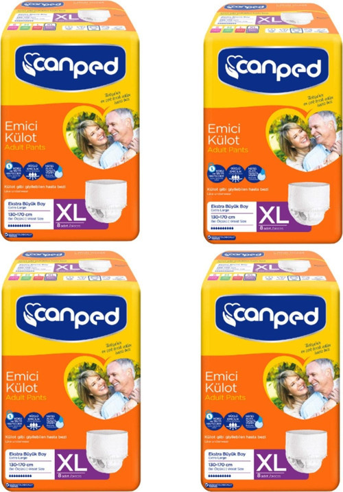 Emici Külot Ekstra Büyük XL 4x8'li 32 Adet Hasta Bezi