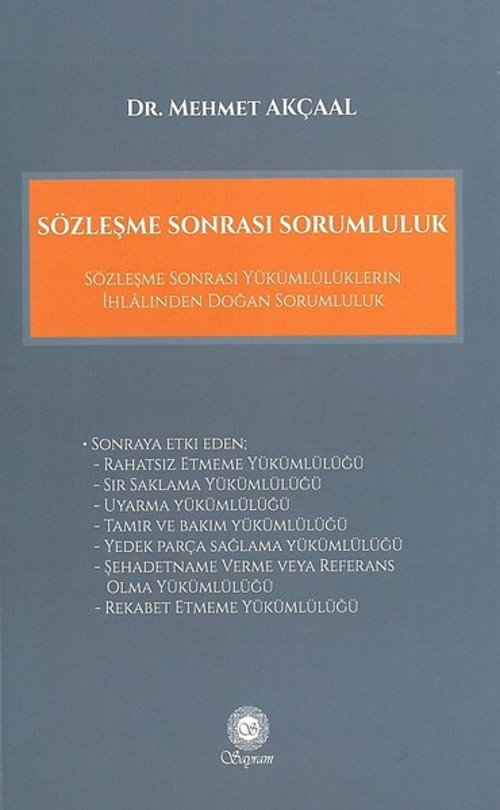 Sözleşme Sonrası Sorumluluk