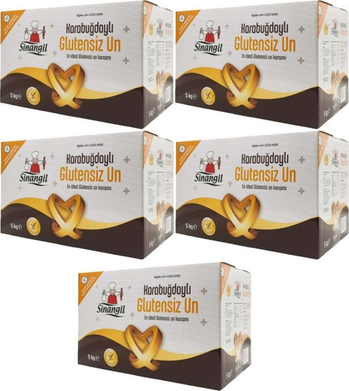 Glutensiz Un 25kg (25000gr) Kutu Karabuğdaylı (5pk*5kg)