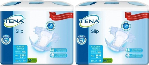 Slip Classic Textile Plus Tekstil Yüzey Orta Boy (m) 60'lı 5,5 Damla Hasta Bezi