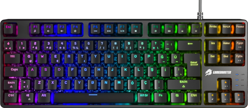 G23B Enigma TKL Rainbow Aydınlatmalı Red Switch Siyah Mekanik Gaming Klavye