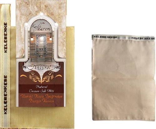 Hakiki Koza Ipeğinden Banyo Kesesi Ipek Kese 16X24 Cm