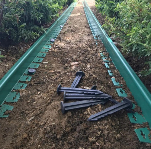 Mgf Yeşil Düz Çim Ayırıcı 20 Metre (8X2,5MT) Çim Sınırlayıcı Taş Toprak Çim Taş Toprak Bariyeri