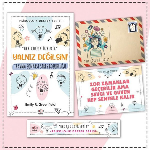 Çocuklarda Travma Sonrası Stres Bozukluğu - Kartpostal ve Ayraç - Çocuklar İçin Psikolojik Destek Se