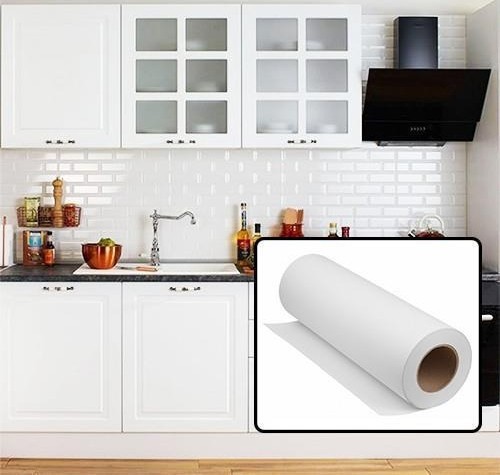 Mat Beyaz Mobilya ve Dolap Kaplama Folyosu 50 CM x 1 METRE
