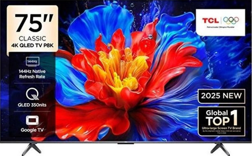 75P8K 4K UHD QLED 75" 144HZ GOOGLE TV