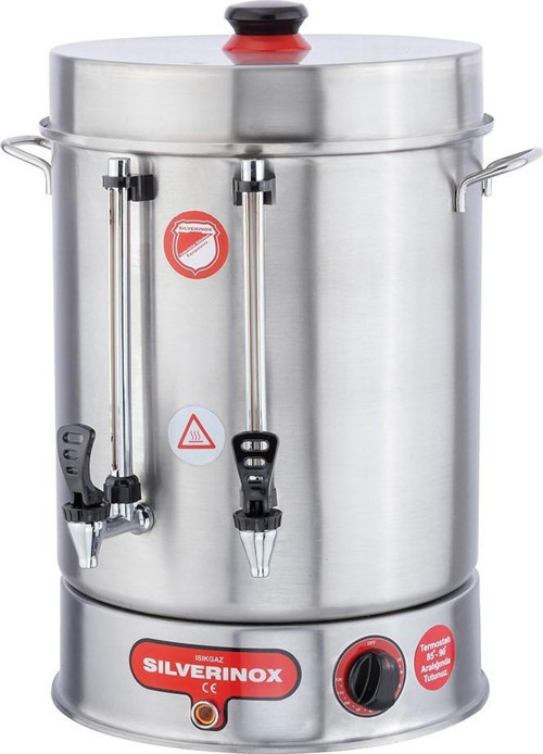 Silver Metal Musluk 120 Bardak Çay Makinesi 12 L Çay Potu