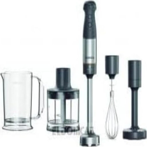 Triblade XL HBM60.307GY el mikseri, çırpma teli, ölçüm kabı, patates ezici ve doğrayıcı dahil, SureGrip teknolojisi, değişken hız, 1.000 W motor, gri