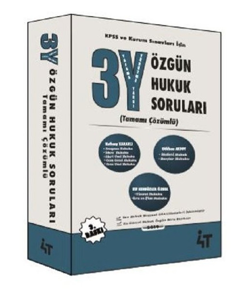 3Y Özgün Hukuk Soruları-Tamamı Çözümlü