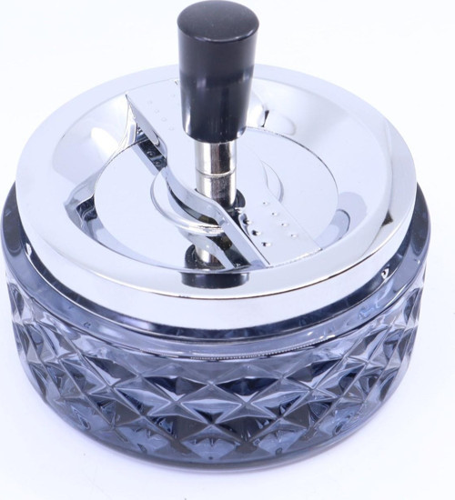 Hauser Bas-Çevir Cam Küllük - Füme