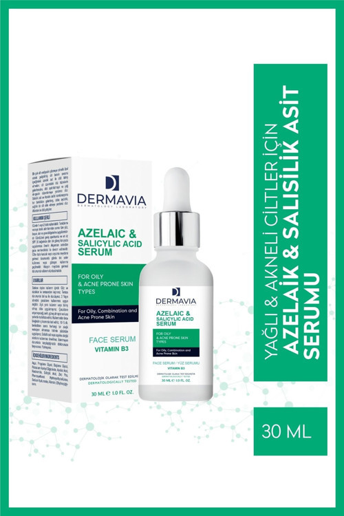 Azelaıc & Salıcylıc Acıd Serum Yağlı Akne Eğilimli Cilt Tipleri Için Yüz Serumu 30 ml