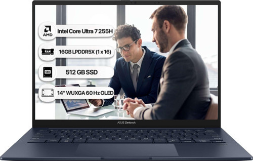 Zenbook 14 UX3405CA-QL286W Intel Core Ultra 7 255H 16GB 512GB SSD W11H 14" 60Hz WUXGA OLED Taşınabilir Bilgisayar