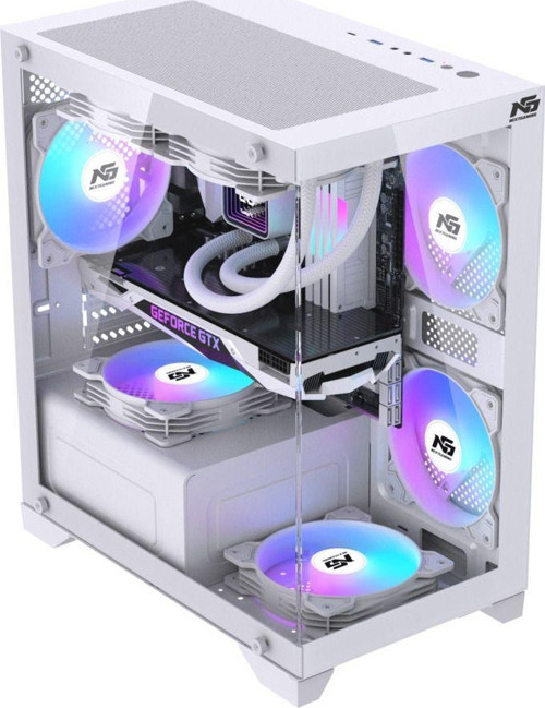 Orion Elite 4X Tuştan Değişen Rgb Fanlı M-Atx Boş Bilgisayar Kasası Beyaz