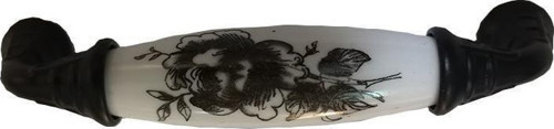 Klasik Silindir Kulp Mat Siyah 128 mm