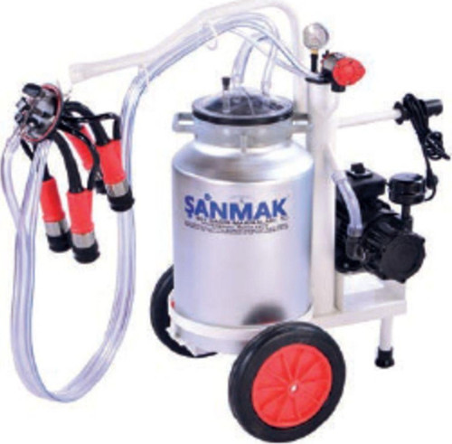 Mini Tek Sağım Süt Sağma Makinası (Tek Güğüm - Alüminyum)
