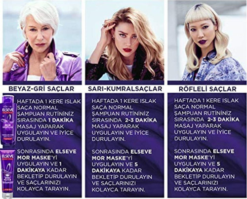 Elseve Marka: L'Oréal Paris Turunculaşma Karşıtı Mor Şampuan, 200 Ml 4