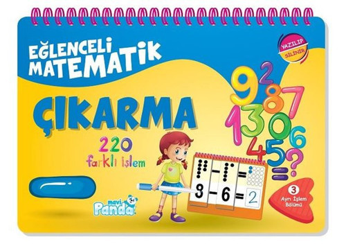 Mavi Panda Çıkarma-Eğlenceli Matematik