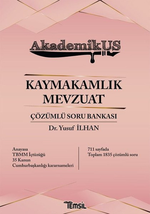 AkademikUS Kaymakamlık Mevzuat Çözümlü Soru Bankası