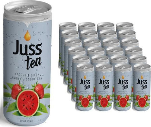 Tea Karpuz Çilek Aromalı Soğuk çay 250ML x24 Adet