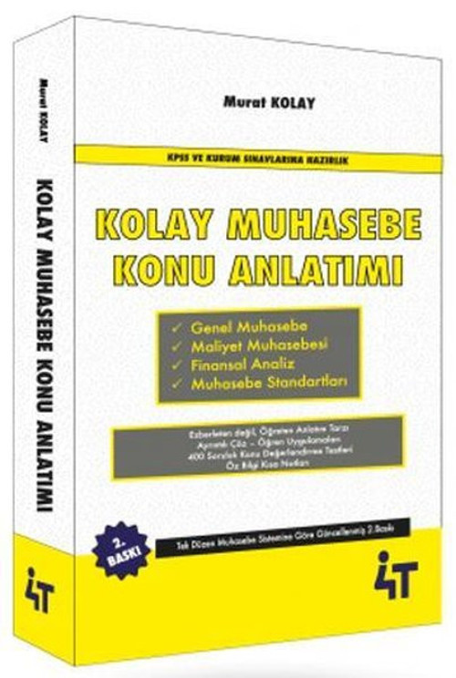 Kolay Muhasebe Konu Anlatımı - KPSS ve Kurum Sınavlarına Hazırlık