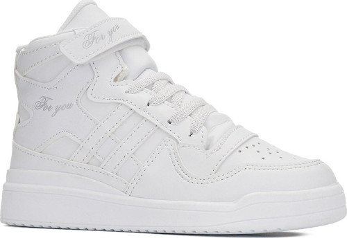 Günlük Kız Erkek Çocuk Sneaker Cırtlı Lastik Bağcıklı Hafif Desenli Taban Basketbol Ayakkabısı 105